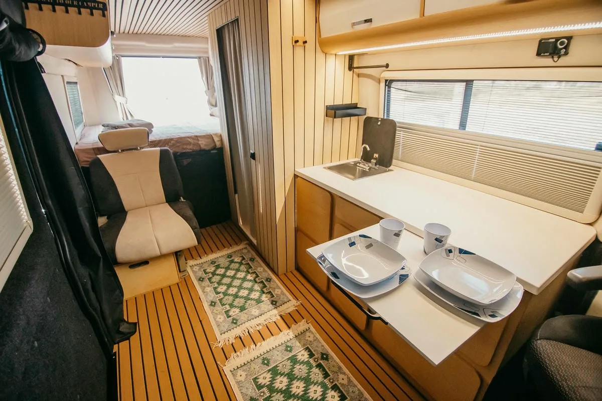 RV Rent GE Blueberry Campervan, open photo 4